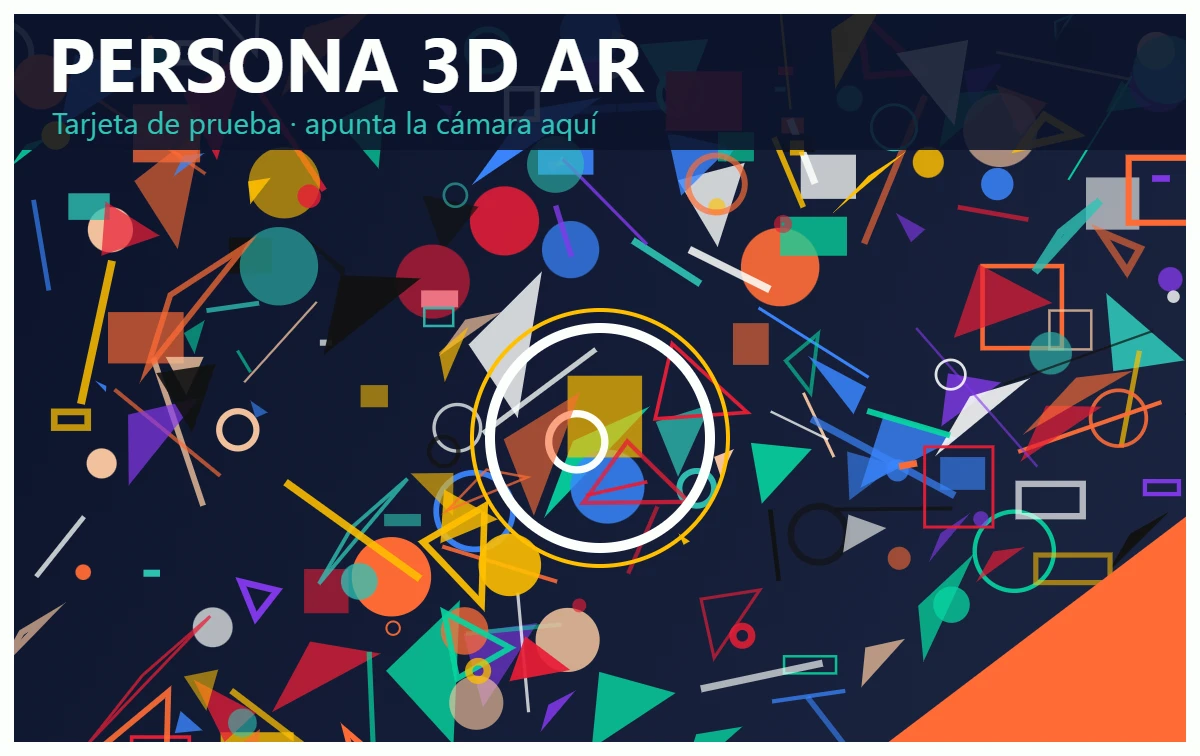 Tarjeta marcador de Holo: apunta aquí la cámara del teléfono